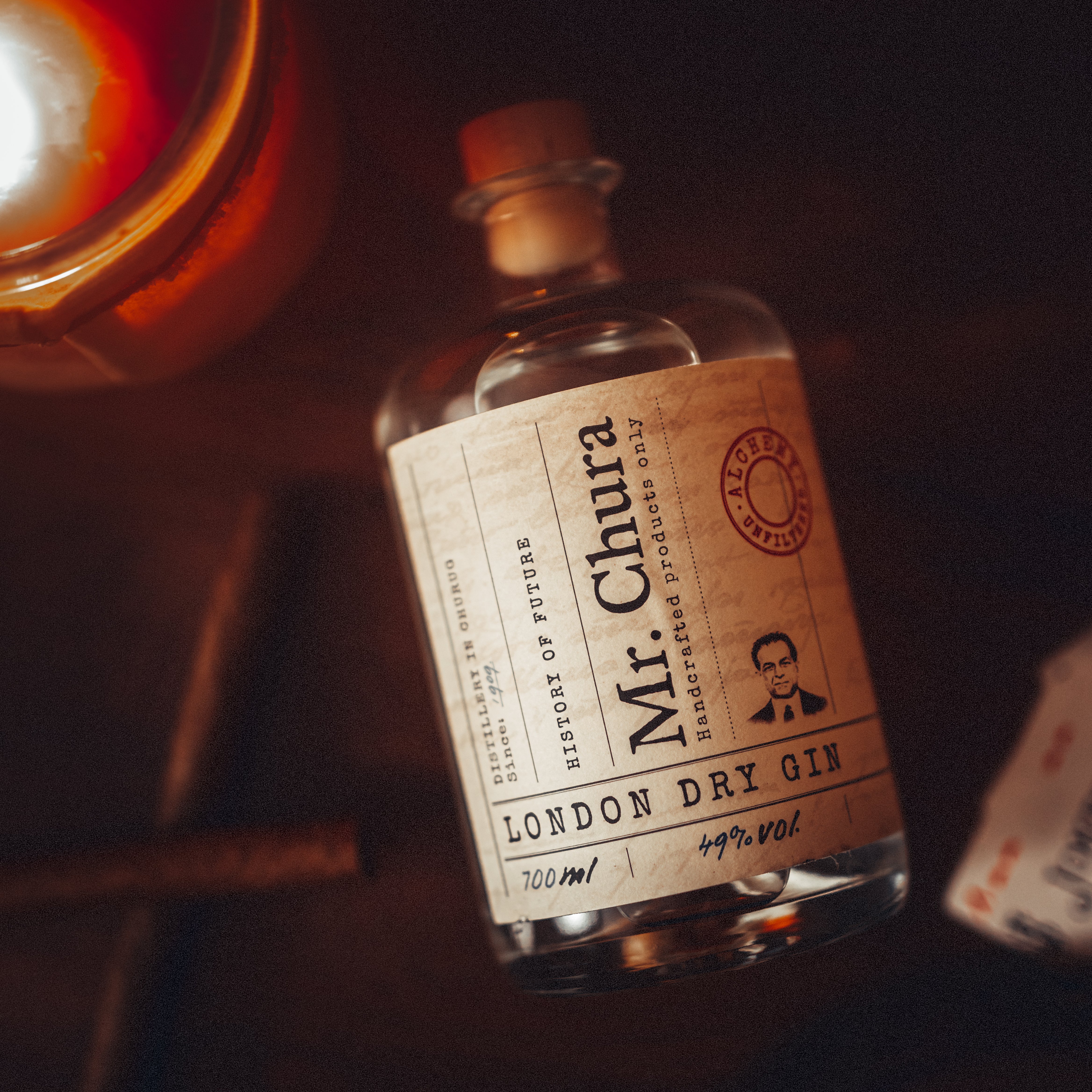 Mr. Chura Alchemy PREMIUM GIN, unfitriert 49%, 700ml