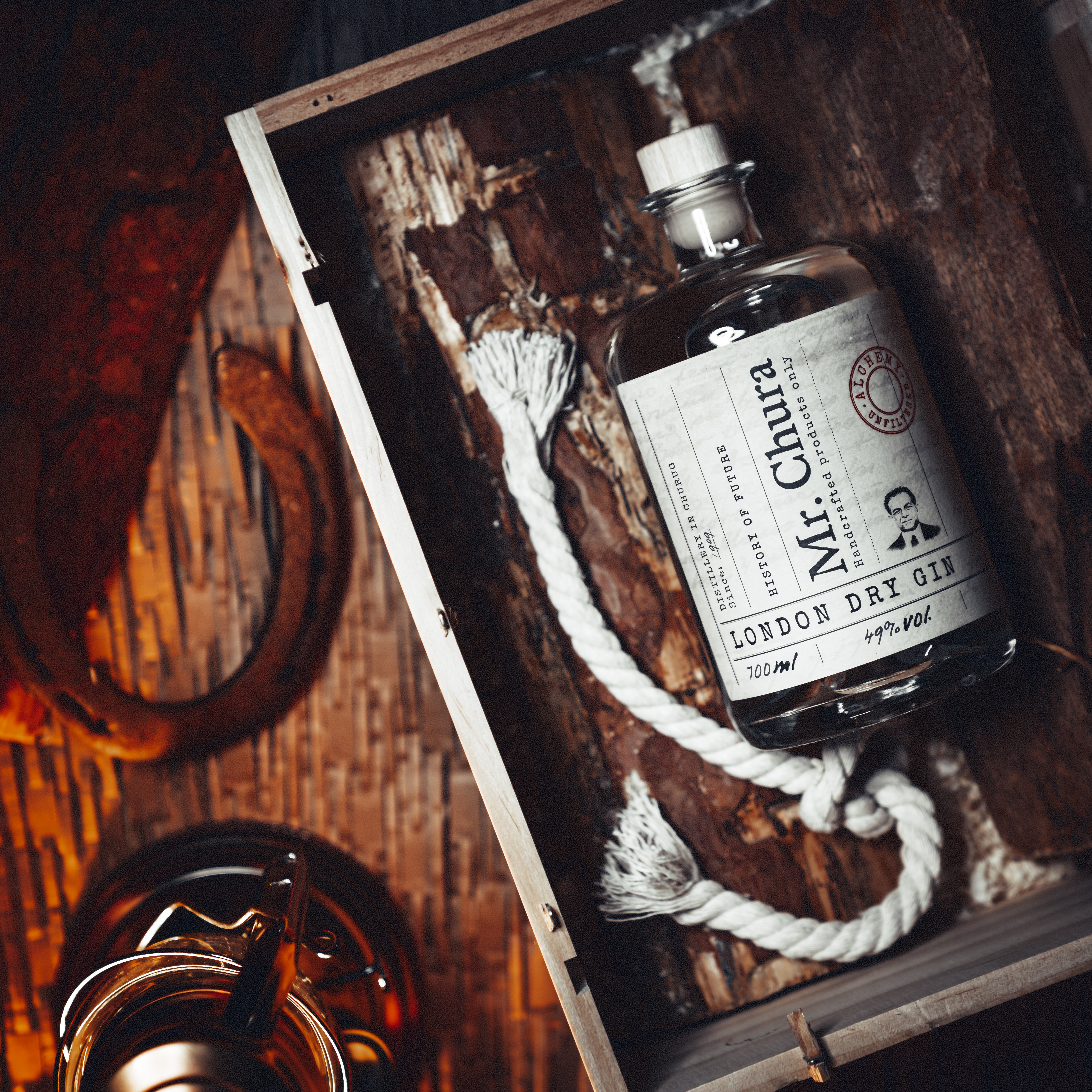 Mr. Chura Alchemy PREMIUM GIN, unfitriert 49%, 700ml